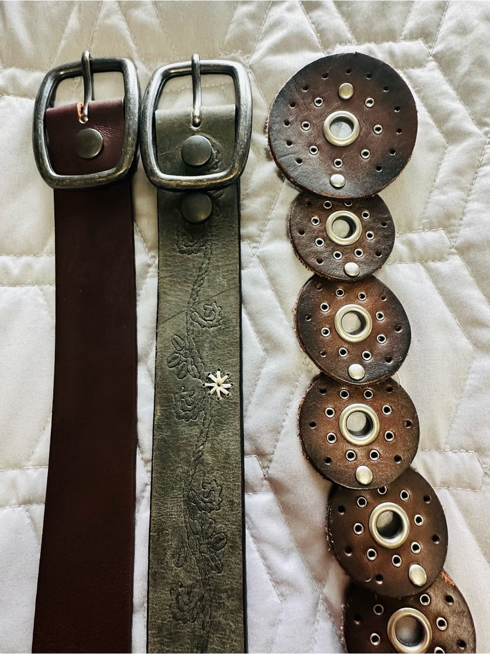 Sz L/XL🇨🇦⭐️3 Quality Full Grain Leather Belts.